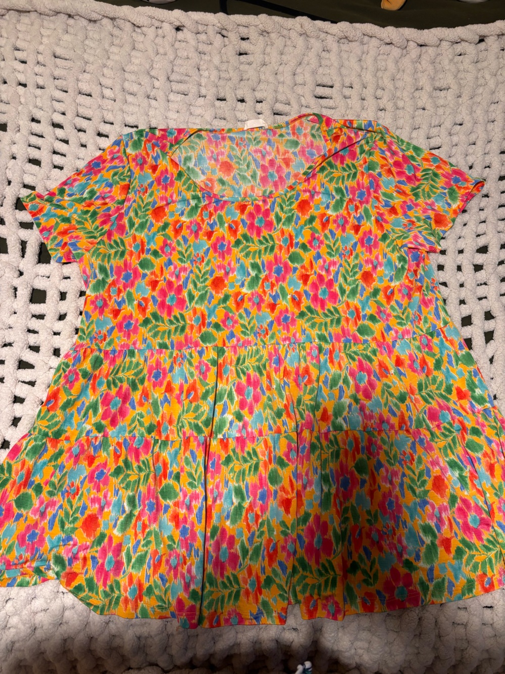 Vibrant Floral Blouse in Multicolor